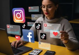 Social Media Marketing Strategy Content Growth Concept